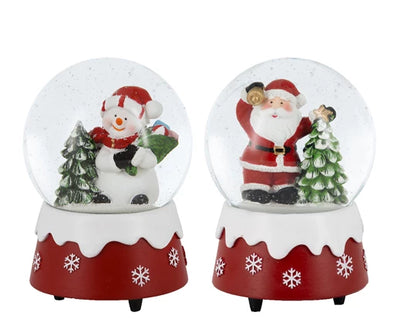 Christmas Snowglobe Collection - Santa/Snowman