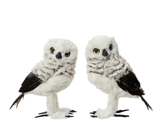 Christmas Tree Hanging Decoration - Faux Fur Owl