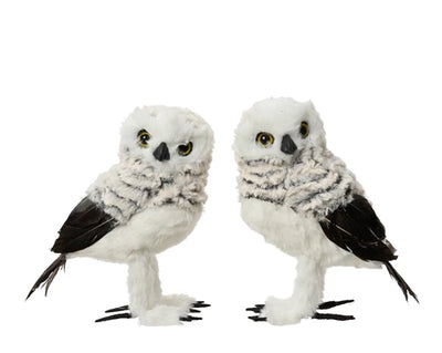 Christmas Tree Hanging Decoration - Faux Fur Owl