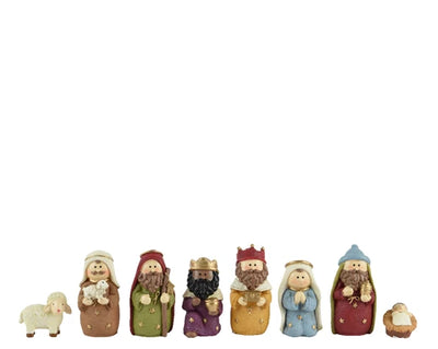 Christmas Nativity Set - Colourful Minatures