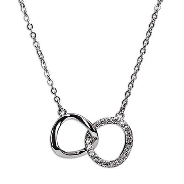 Newgrange Pendant - Interlocking Diamante Rings