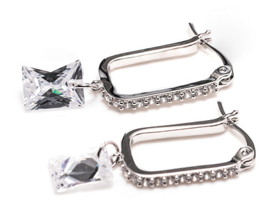 Newgrange Earrings - Square Diamond Collection