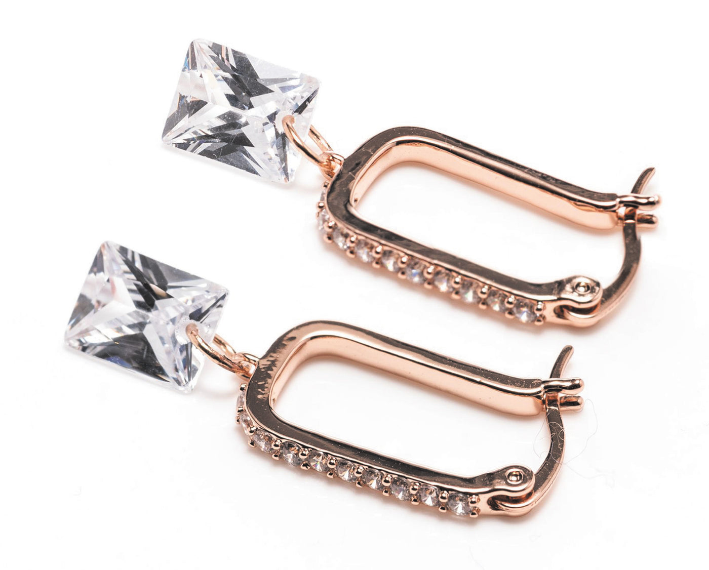 Newgrange Earrings - Square Diamond Collection