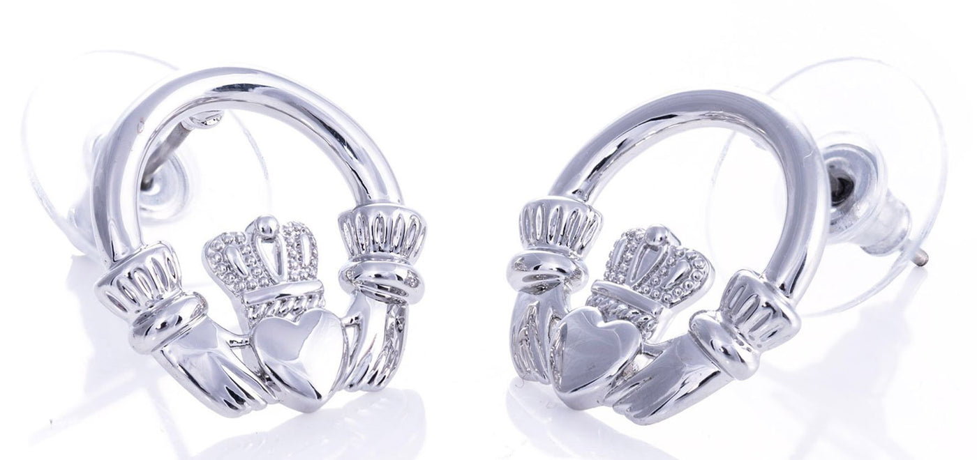 Newgrange Earring - Claddagh Silver/ Rose Gold
