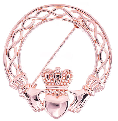Newgrange Brooch - Claddagh