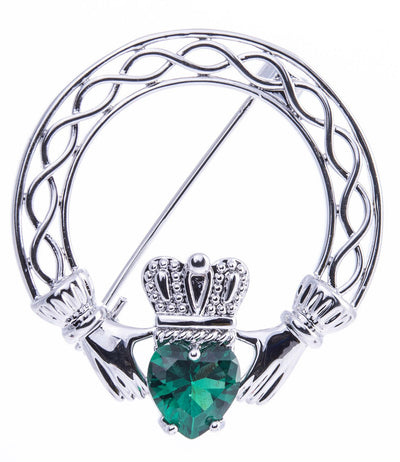 Newgrange Brooch - Claddagh