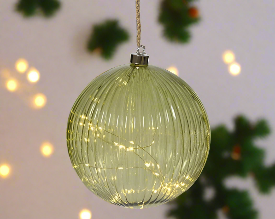 LED Green Ball Hanging Decoration