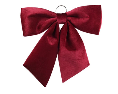Christmas Bow- Red/Green/Navy Velvet