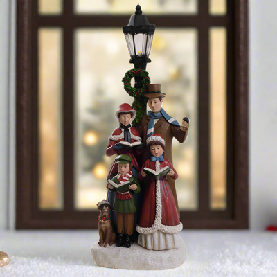 Christmas Figurine - Secret Christmas Carol Singer Family