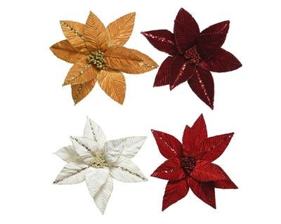 Christmas Floristry Pick - Poinsettia