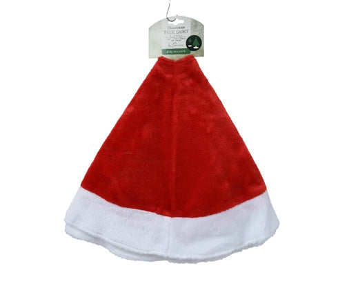 Christmas Tree Skirt - White Trim