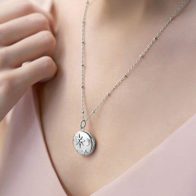 Newbridge Silverware Necklace - Sun, Moon & Stars Locket by Amy Huberman