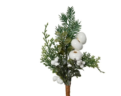 Christmas Floristry Pick - White