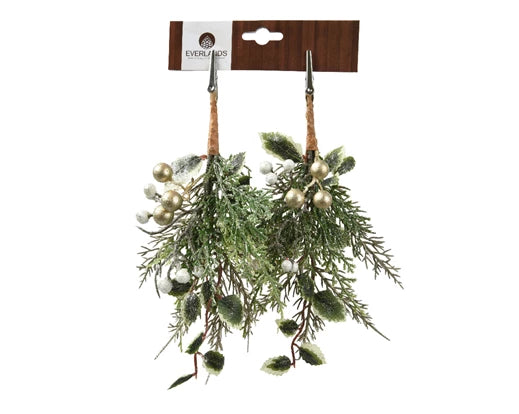 Christmas Floristry Pick - Champagne Leaves
