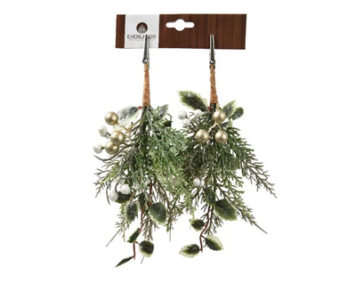 Christmas Floristry Pick - Champagne Leaves