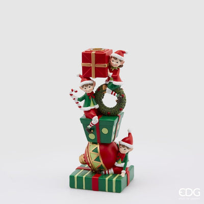 Santa's Little Helpers Candle Holder