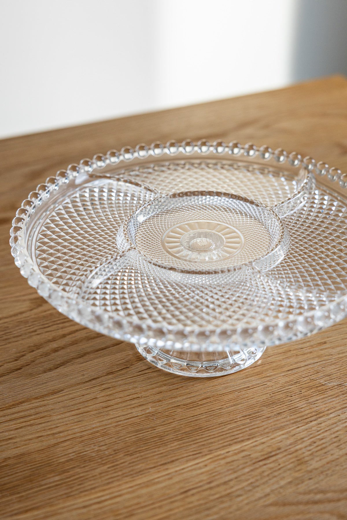 Killarney Crystal Muckross Collection - Footed Plate Round & Rectangular/Tray