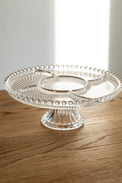 Killarney Crystal Muckross Collection - Footed Plate Round & Rectangular/Tray