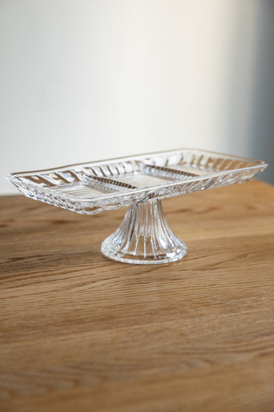Killarney Crystal Muckross Collection - Footed Plate Round & Rectangular/Tray