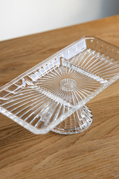 Killarney Crystal Muckross Collection - Footed Plate Round & Rectangular/Tray