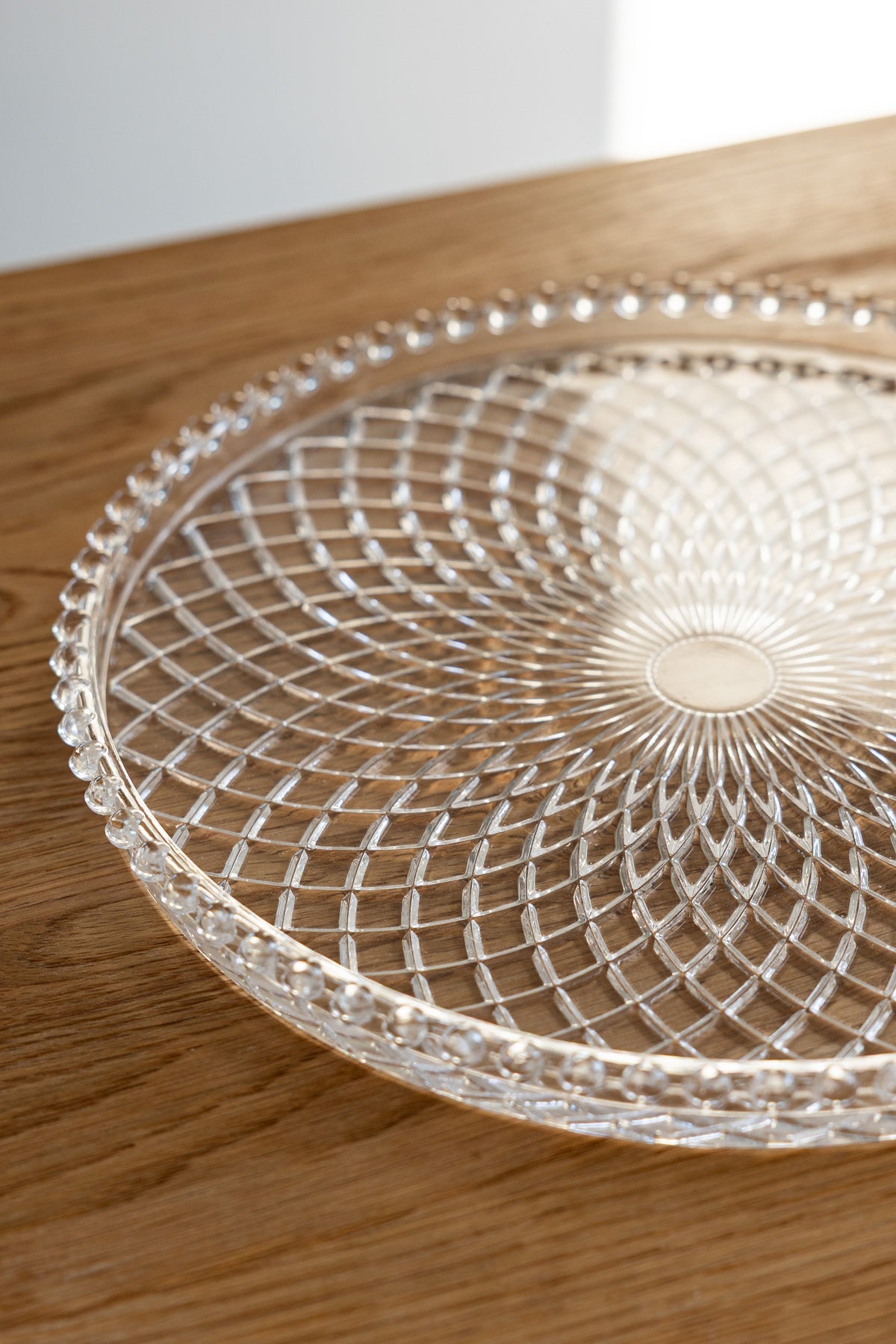 Killarney Crystal Muckross Collection - Footed Plate Round & Rectangular/Tray