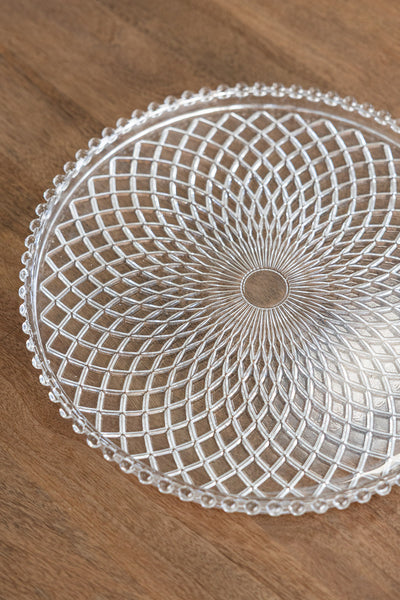 Killarney Crystal Muckross Collection - Footed Plate Round & Rectangular/Tray