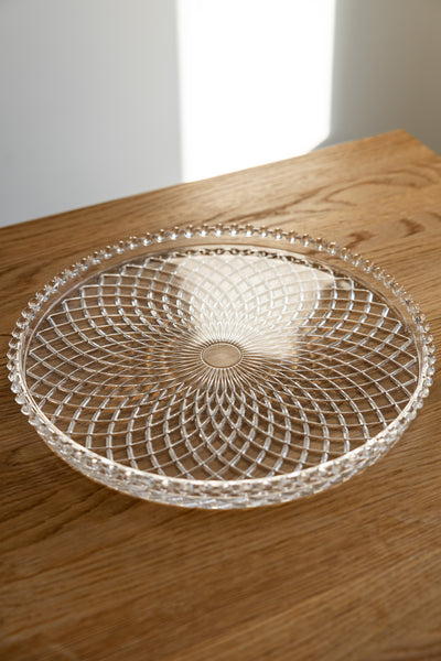 Killarney Crystal Muckross Collection - Footed Plate Round & Rectangular/Tray
