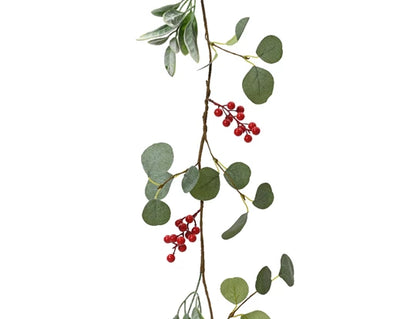 Christmas Garland - Berries, Mistletoe & Eucalyptus