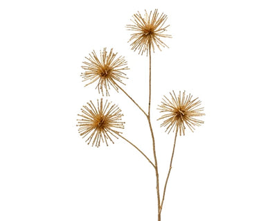 Christmas Floristry Stem - Gold Allium
