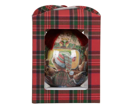 Christmas Tree Hanging Decoration - Christmas Bear Bauble in Gift Box