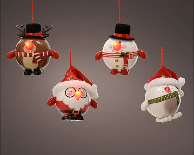 Christmas LED Collection - Flashing Effect Hanging Decorations