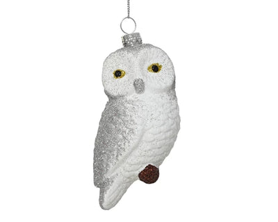 Christmas Tree Hanging Decoration - Glitter Owl