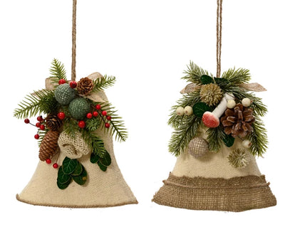 Christmas Ornament - Hanging Jute Bell