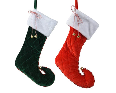 Christmas Stocking - Vintage  Red/Green