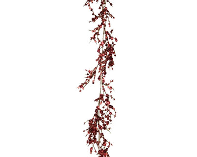 Christmas Garland - Vintage Sparkling Red/Silver