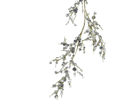 Christmas Garland - Vintage Sparkling Red/Silver