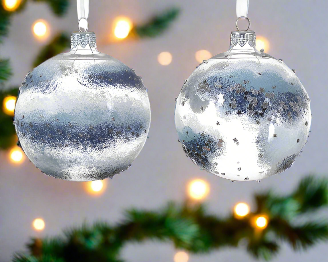 Glass Star Border Bauble Decoration **CLICK & COLLECT ONLY**