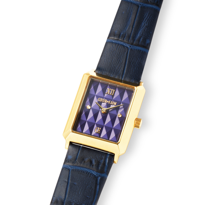 Coeur De Lion Watch - Iconic Spikes Midnight Blue Leather Bracelet