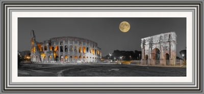 Framed Art on Glass - Colosseum at Night **CLICK & COLLECT ONLY**