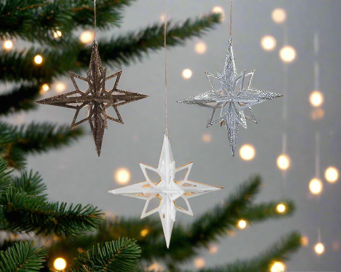 Christmas Tree Hanging Decoration - Art Deco Star