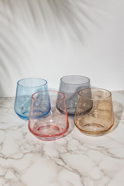 Killarney Crystal Jewel Glassware Collection -  Wine, Tumbler, Hi-Ball & Barrel Tumbler