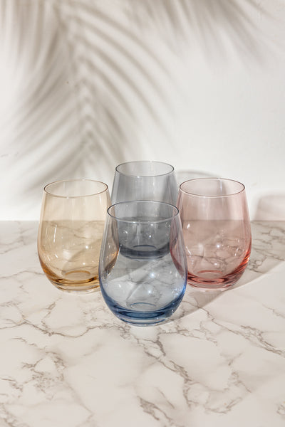 Killarney Crystal Jewel Glassware Collection -  Wine, Tumbler, Hi-Ball & Barrel Tumbler