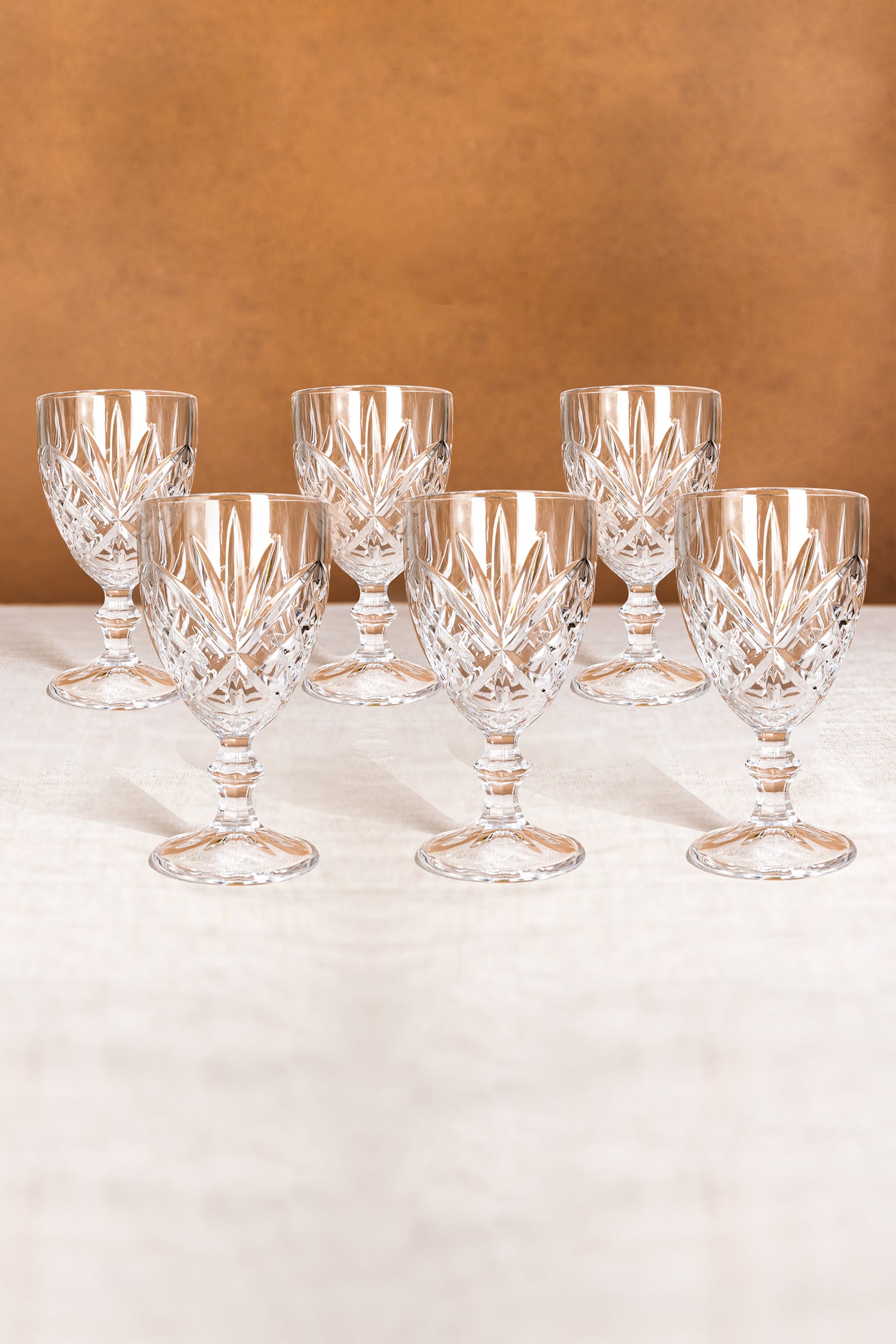 Killarney Crystal Trinity Goblet Glass - Set of 6 PQ6