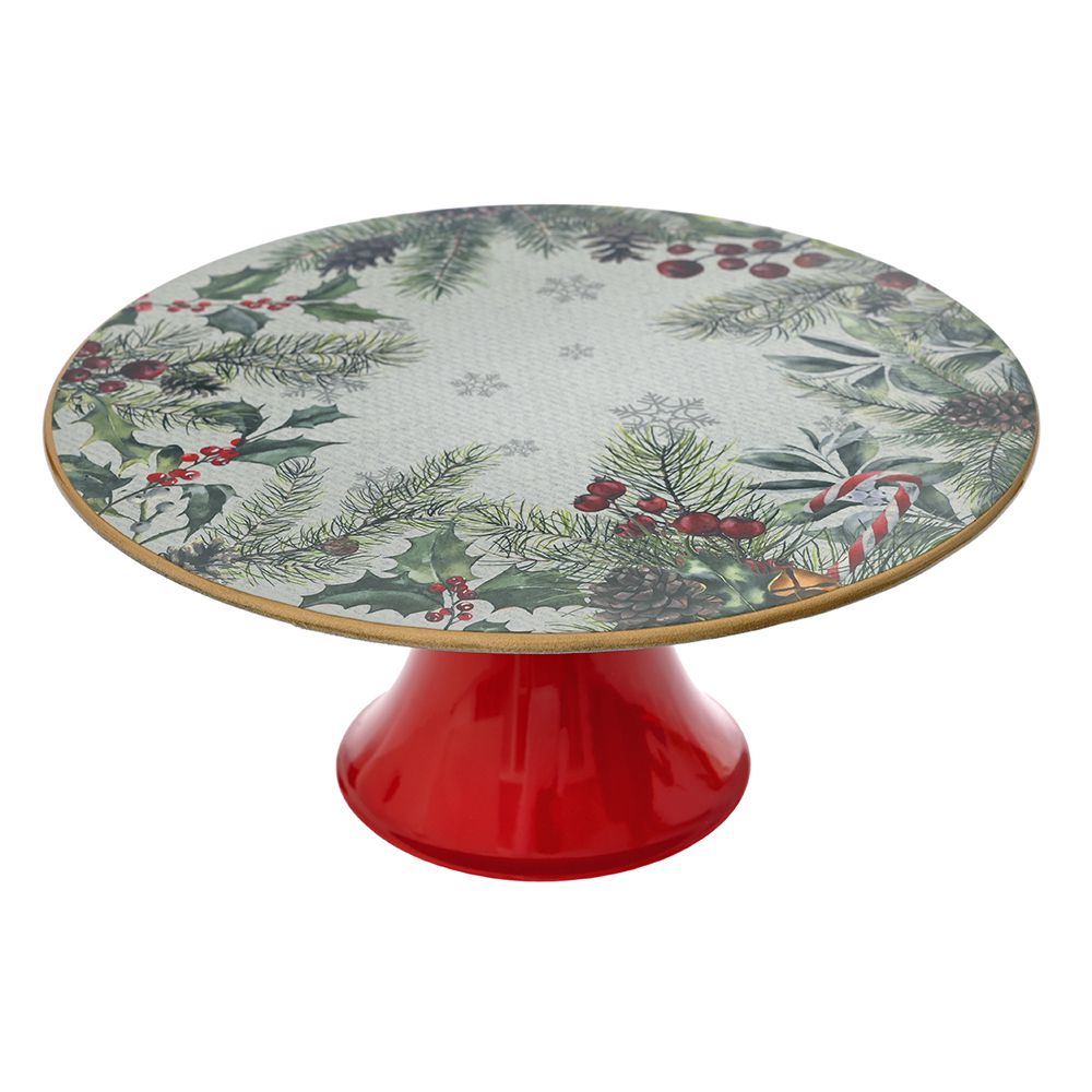 Christmas Footed Cake Stand