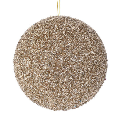 Christmas Tree Decoration – Red/Gold Glitter Bauble