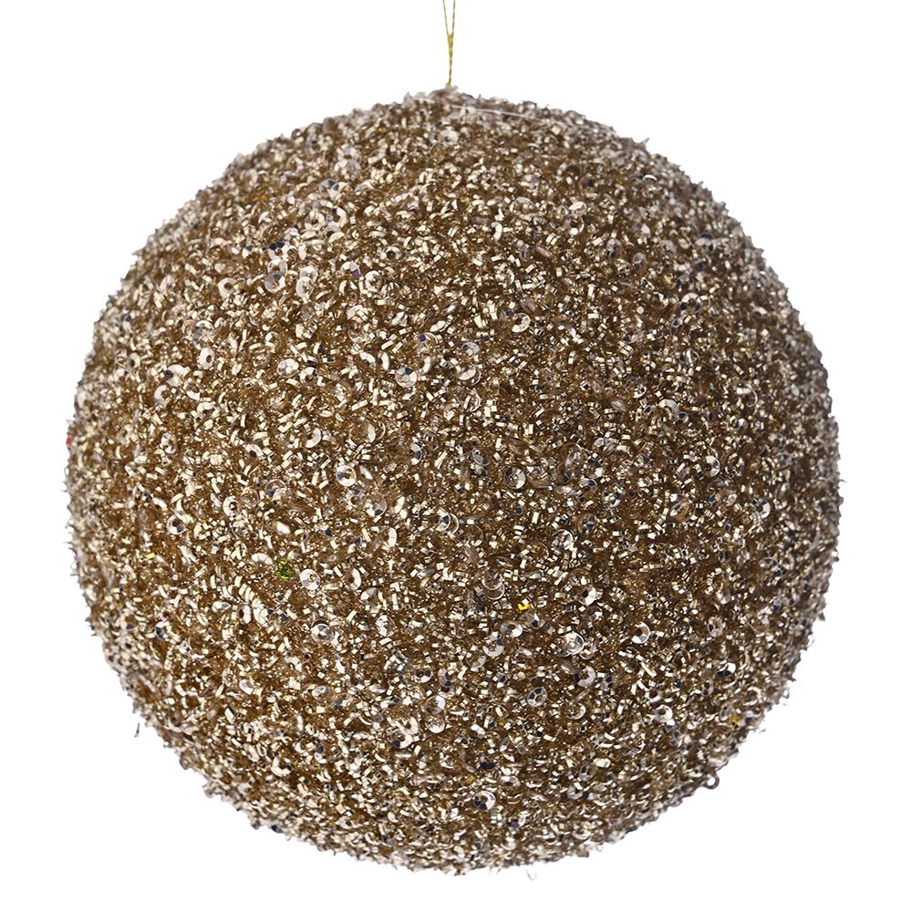 Christmas Tree Decoration – Red/Gold Glitter Bauble