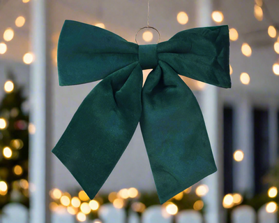 Christmas Bow- Wine/Green/Navy Velvet