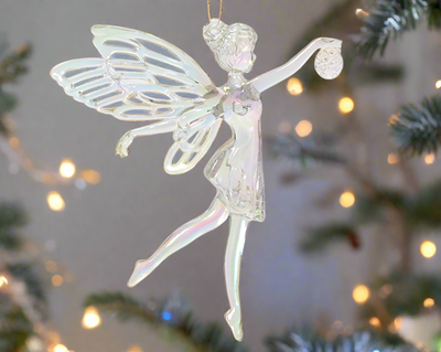 Christmas Tree Hanging Decoration - Iridescent Angel