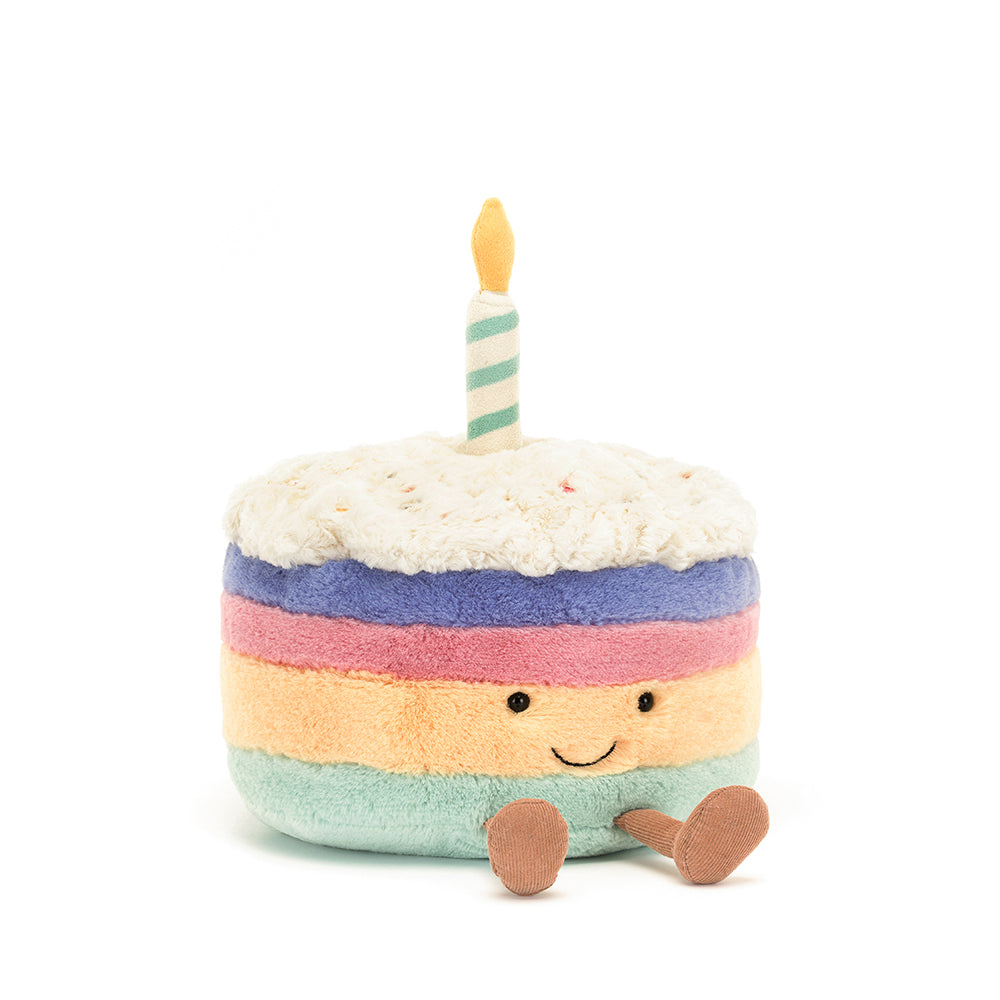 Jellycat Amuseable Rainbow Birthday Cake