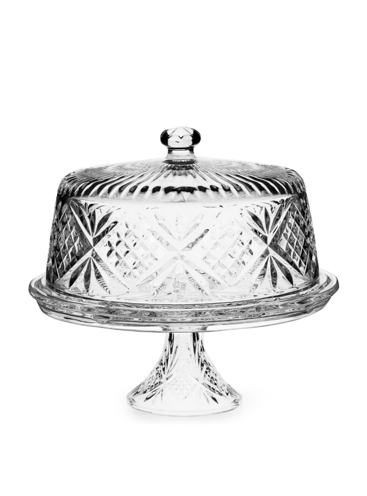 Tipperary Crystal Belvedere Cake Stand with Lid 4in1